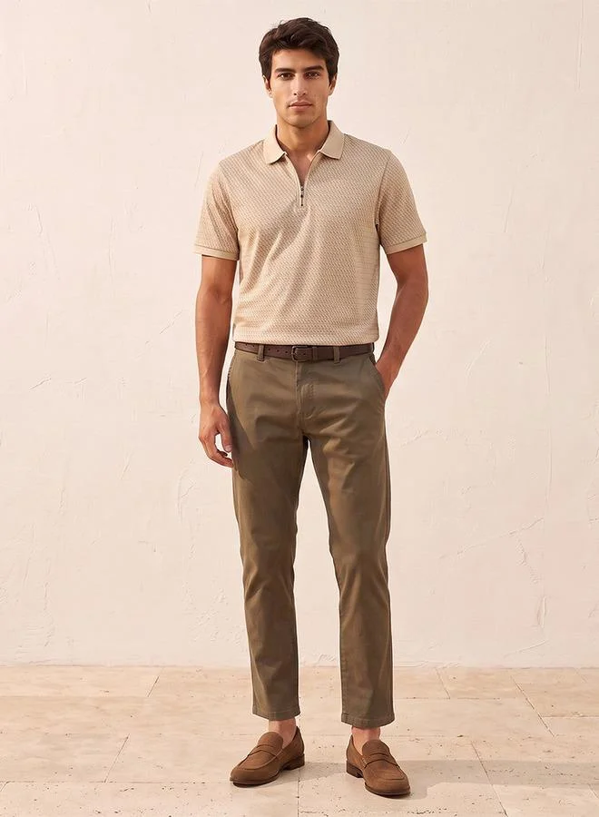 Splash FAV Smart Slim Fit Chinos with Belt