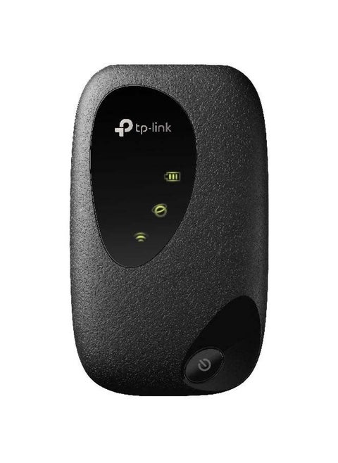 نقطة اتصال واي فاي متنقلة M7200 4G LTE بسرعة 150 ميجابايت في الثانية، التوصيل والتشغيل، توصيل ما يصل إلى 10 أجهزة، بطارية 2000 مللي أمبير في الساعة، متوافقة مع جميع بطاقات SIM، إدارة تطبيق tpMiFi باللون الأسود