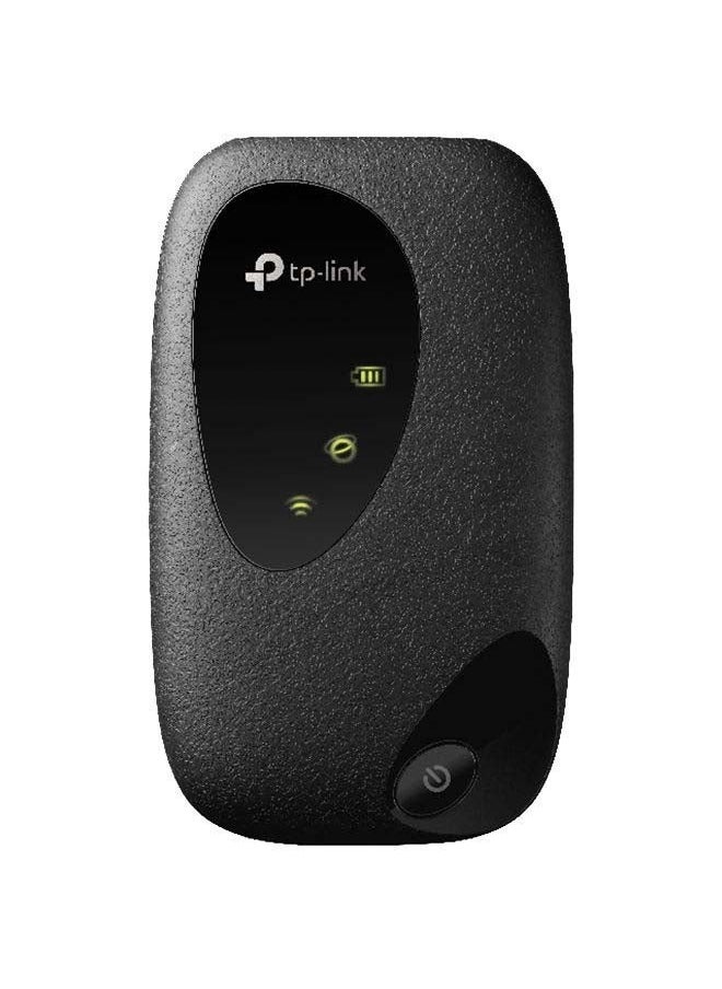 أركا - نقطة اتصال واي فاي متنقلة M7200 4G LTE بسرعة 150 ميجابايت في الثانية، التوصيل والتشغيل، توصيل ما يصل إلى 10 أجهزة، بطارية 2000 مللي أمبير في الساعة، متوافقة مع جميع بطاقات SIM، إدارة تطبيق tpMiFi باللون الأسود - Image 1