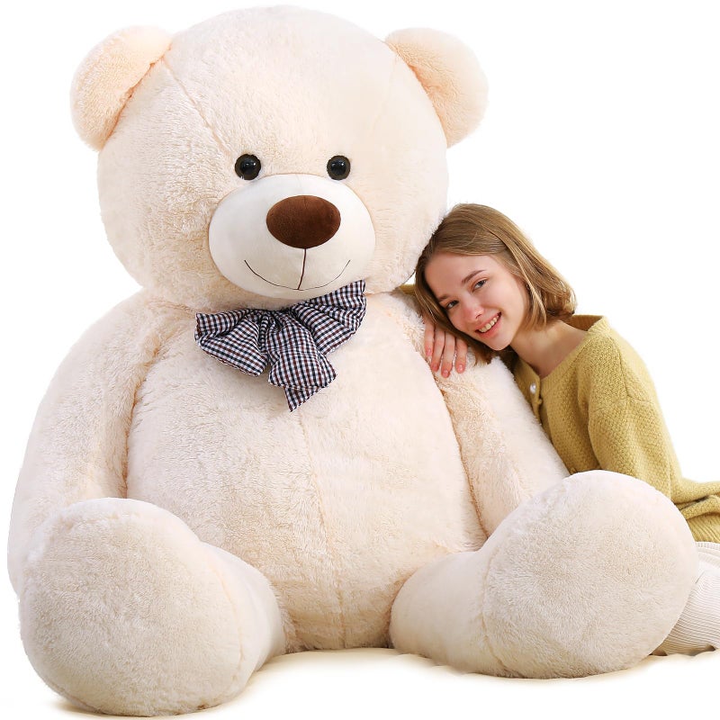 Toys Studio 71 inch Extra Large Teddy Bear Jumbo Plush White Toy Big Polar Bear Stuffed Animal Lifesize Gift Decorations for Girlfriend Girls Women Wife Christmas Birthday Valentines Day - Image 3