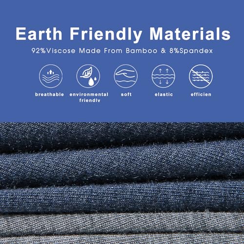 BAMBOO COOL Men's Underwear Boxer Briefs Pack Soft Breathable Long Underwear Boxer Briefs for Men - Image 5