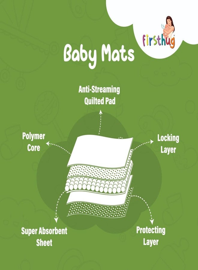 FIRSTHUG Baby Disposable Underpad | Changing Mats | Changing Pads | Waterproof Diaper | Breathable Underpads | Bed Protector with 100% Water Proof Non Slip Back Sheet -Size : 60 * 60 Cm (Pack of-1) - Image 5