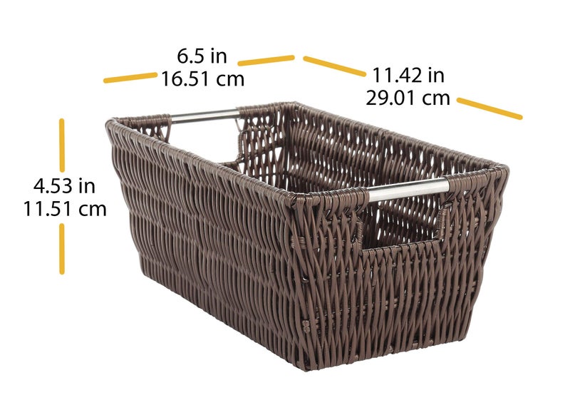 Whitmor Rattique Small Shelf Tote (6500-2712-JAVA) - Image 2