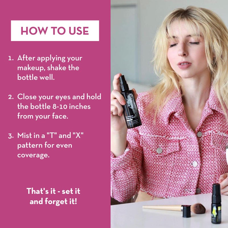 Skindinavia The Makeup Finishing Spray, Bridal Makeup Setting Spray, All-Day Wear, Long-Lasting Up to 16+ Hours, Heat-Resistant & Waterproof, Wedding Day, Bridal Shower Gift, 4.0 Oz - Image 4