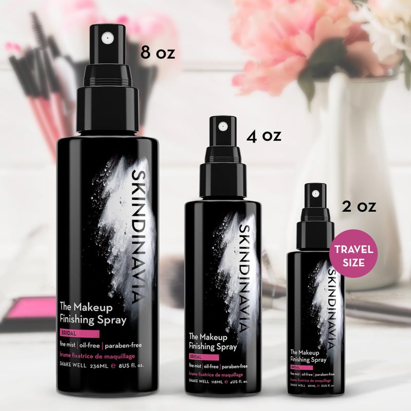 Skindinavia The Makeup Finishing Spray, Bridal Makeup Setting Spray, All-Day Wear, Long-Lasting Up to 16+ Hours, Heat-Resistant & Waterproof, Wedding Day, Bridal Shower Gift, 4.0 Oz - Image 5