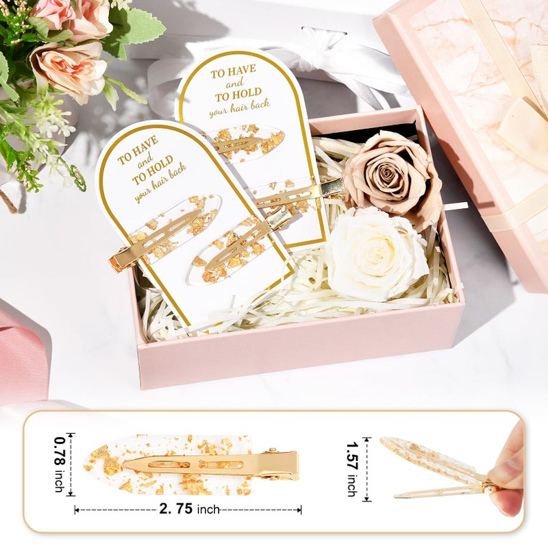 Aileam 20PCS Bridesmaid Hair Clips, Creaseless Glitter Hair Clips for Bride Women Girls, Perfect Bridal Hairstyle Accessories - Image 2