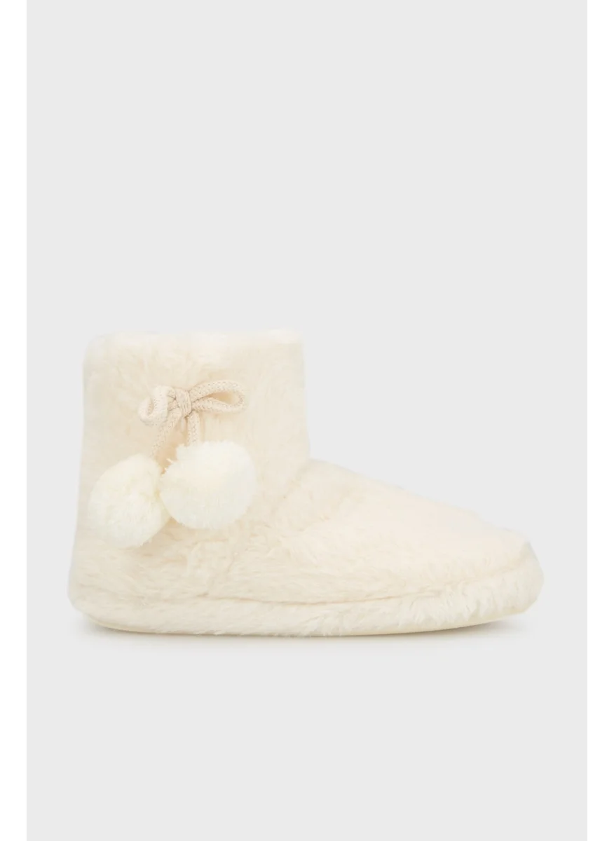 Lela Soft Textured Plush Pompom Slippers Women's Slippers 6722003