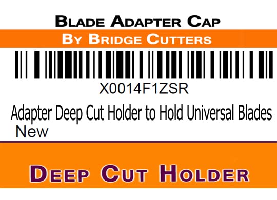Bridge Cutters Replacement Blade Brother Scan N Cut Compatible Adapter Works in Deep Cut Holder to use Universal Blades from Bridge Deep Cut Standard German Carbide Blades - Image 5