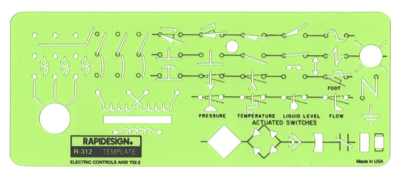 Rapidesign Electric Controls Template, 1 Each (R312) - Image 4