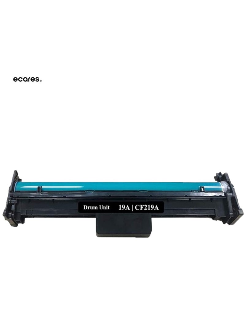 ECARES® Compatible 19A Drum Unit CF219A Replacement for HP Laserjet Pro M102w M102 M102a M130fw M130fn MFP M130nw M130a (Black) - Image 1