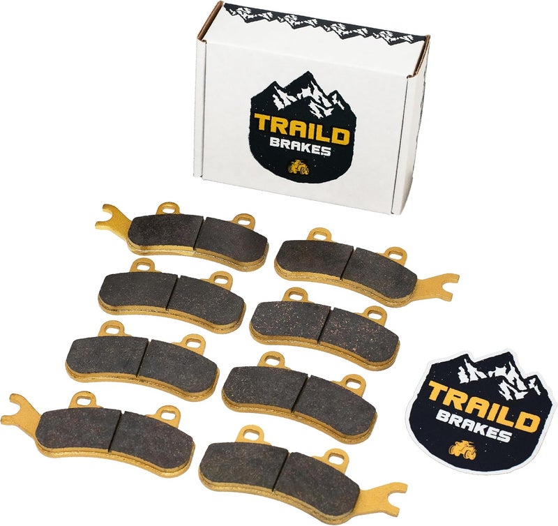 Traild Can-Am Maverick X3, Maverick MAX, Maverick Sport, Maverick Trail, Front & Rear Ceramic Brake Pad Set 2017-2026 - Image 1