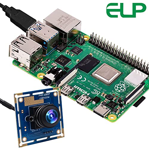 ELP USB Security Camera Module - 1080P HD, Wide Angle, High Speed, PC Camera, Mini UVC, USB2.0, Video Webcam Board, Industrial, Lightburn, for Laptop, Jetson Nano - Image 3