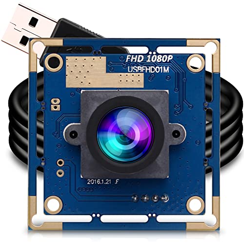 ELP USB Security Camera Module - 1080P HD, Wide Angle, High Speed, PC Camera, Mini UVC, USB2.0, Video Webcam Board, Industrial, Lightburn, for Laptop, Jetson Nano - Image 1