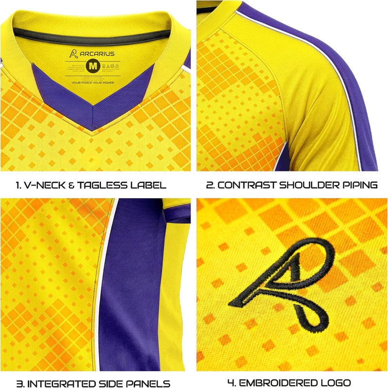 Arcarius Men's Invictus SOL Athletic Sports Jersey - Cooling, Breathable, Comfort - Image 5