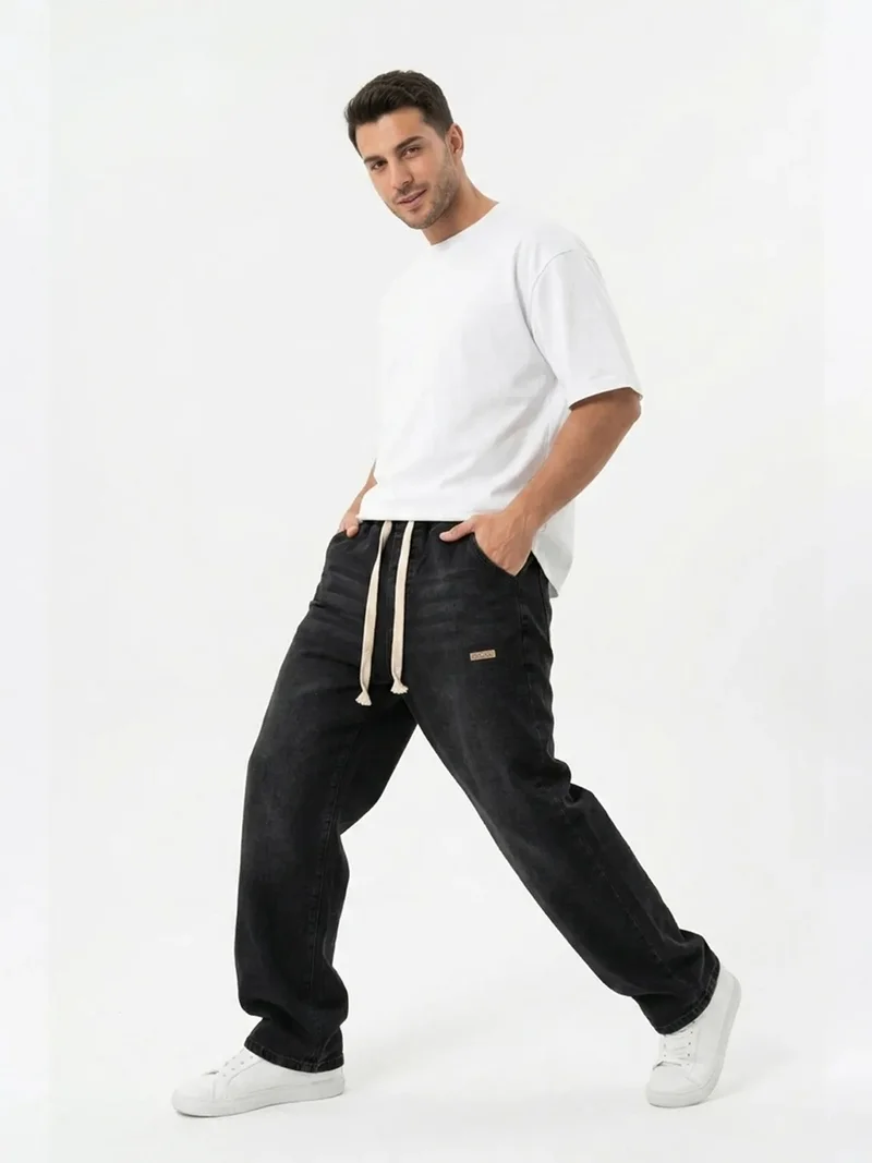 بيغ دارت BDART Elastic Waist Denim Pants