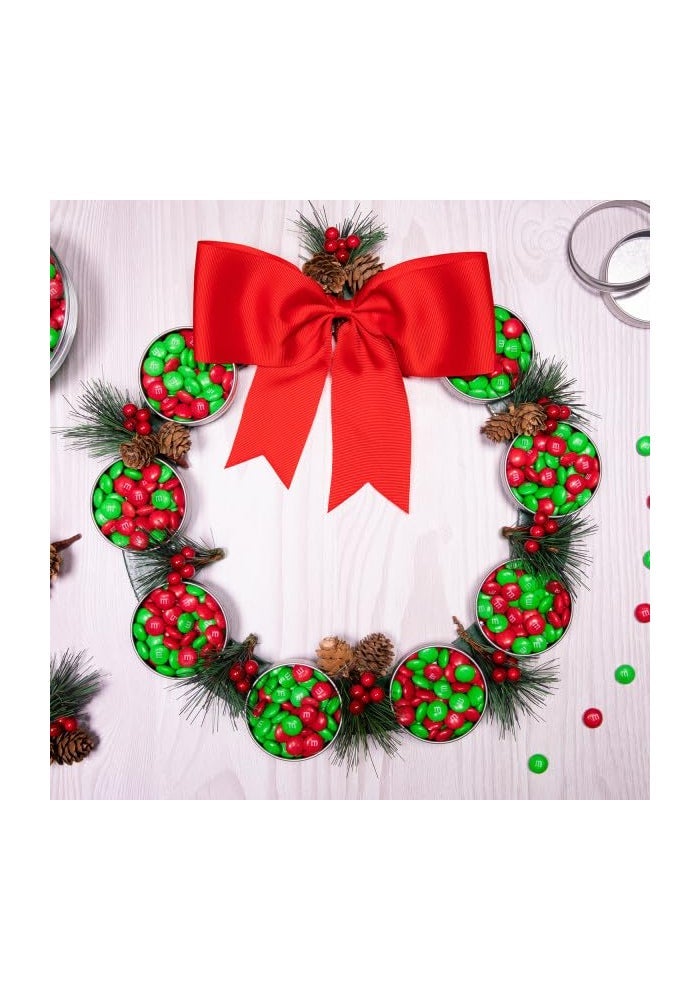 M&M'S Milk Chocolate Red & Green Christmas Candy Bulk Assortment, Bulk Christmas Candy 38 oz Resealable Bag - Image 5