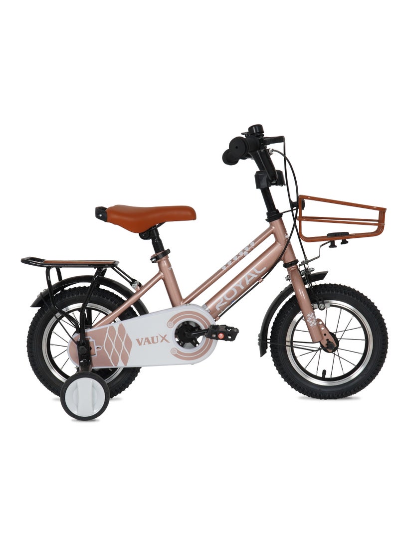 Vaux Royal Road Bike || 14 Inch || For Kids || Adjustable Seat || Rose Gold - Image 1