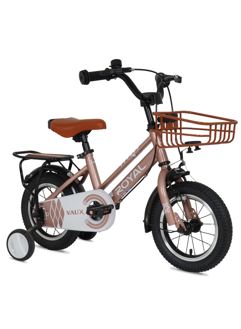 Vaux Royal Road Bike || 14 Inch || For Kids || Adjustable Seat || Rose Gold - Image 2