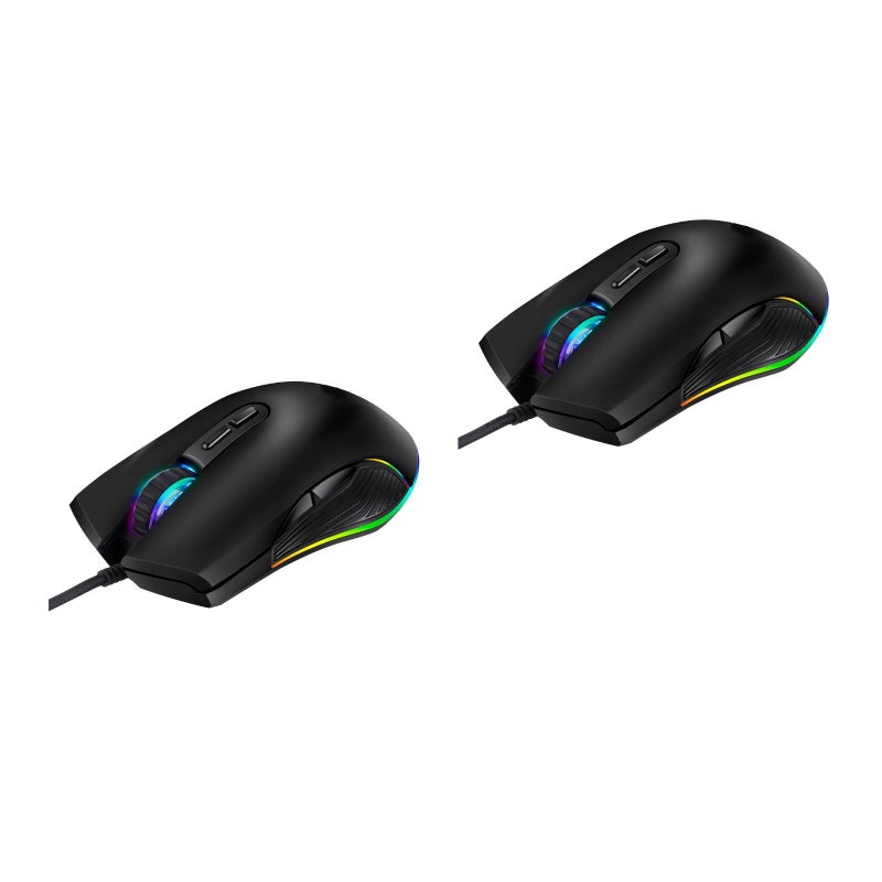 🧸 ماوس ألعاب سلكي من نوع C بإضاءة RGB وبصريات احترافية لأجهزة الكمبيوتر واللاب توب - Image 1