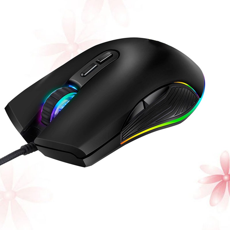 🧸 ماوس ألعاب سلكي من نوع C بإضاءة RGB وبصريات احترافية لأجهزة الكمبيوتر واللاب توب - Image 4