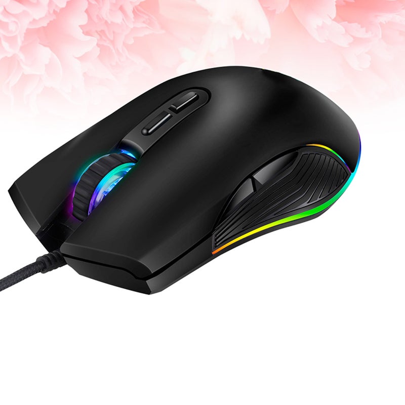 🧸 ماوس ألعاب سلكي من نوع C بإضاءة RGB وبصريات احترافية لأجهزة الكمبيوتر واللاب توب - Image 2