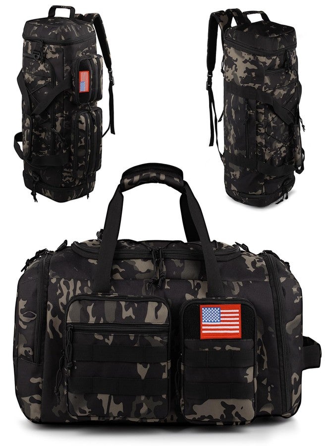 ATRIPACK Tactical Gym Bag for Men，70L Large 3 in 1 Sports Duffle Bag with Shoes Compartment for Travel,Water Resistant Travel Backpack Weekender Overnight Bag with Wet Pocket for Women - Image 1