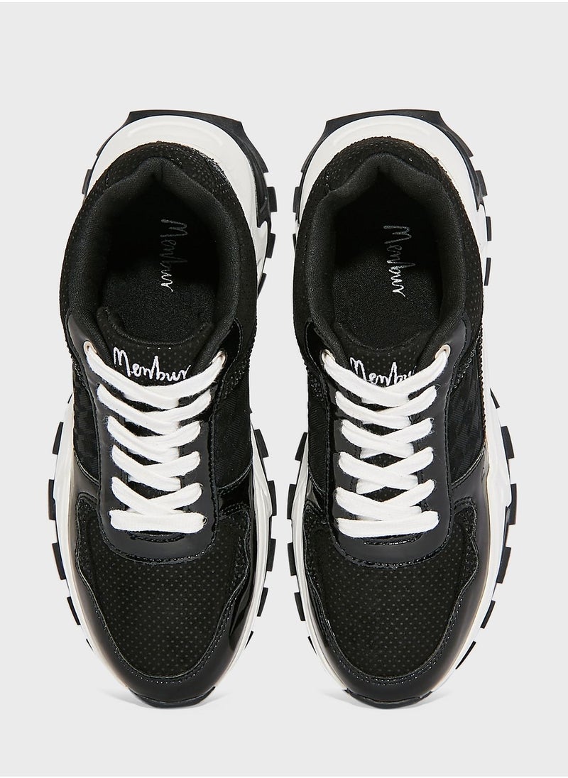 MENBUR Lace Up Low Top Sneakers  - Image 4