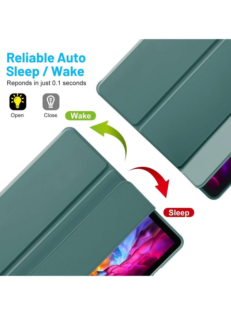 MIGOFAST Samsung Galaxy Tab S10Fe /S9Fe Case with S Pen Holder, Trifold Stand Smart Protective Case with Soft TPU Back, Auto Sleep/Wake Cover for Samsung Galaxy Tab S10 Fe /S9Fe Case, Green - Image 3