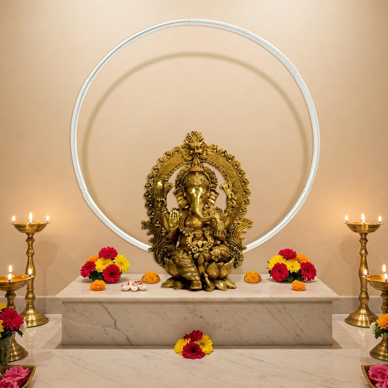 SpecialYou.in SpecialYou® Diwali Decoration for Home with Deepawali Decoration Backdrop PVC, Backdrop Stand for Decor, Deepavali Decorations Items for Festive Decor-1 pcs - Image 2