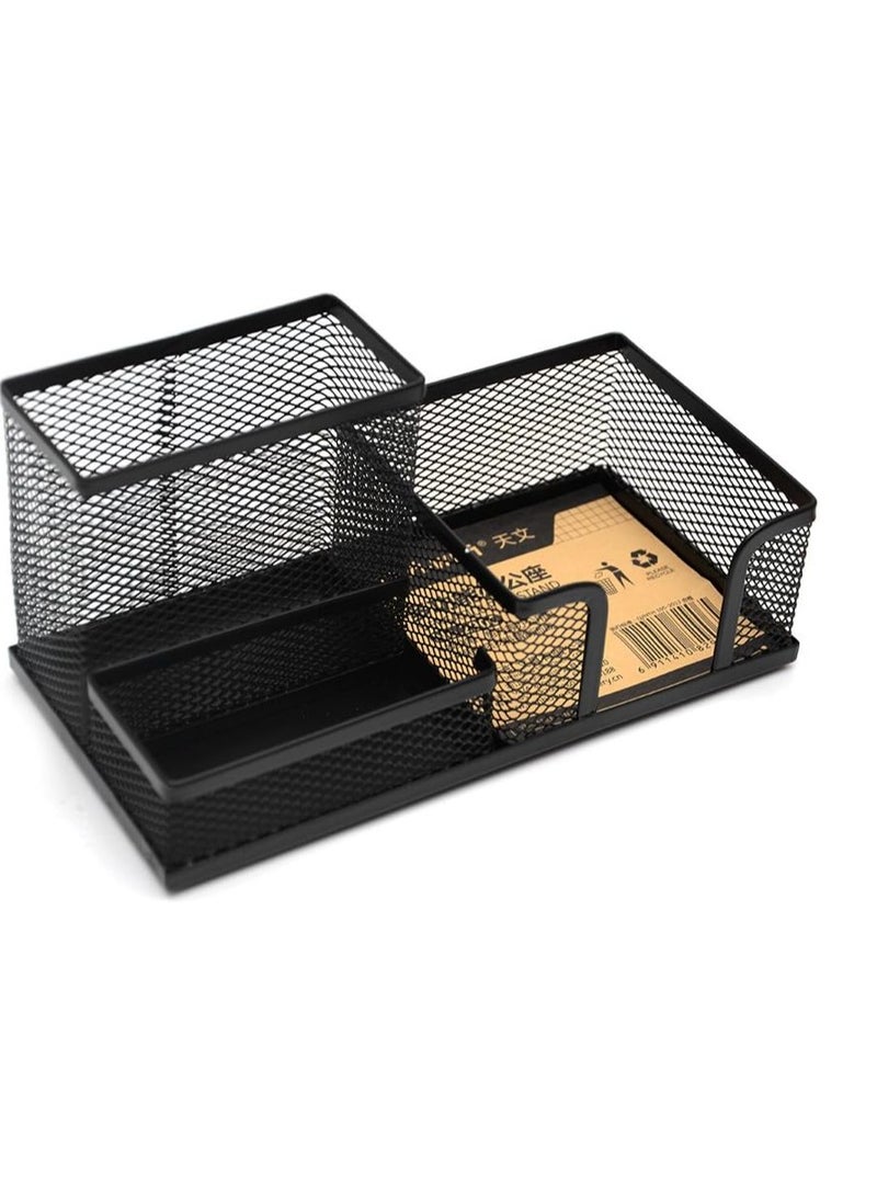 ديلي حامل قلم ديلي شبكي معدني باللون الأسود - Image 1