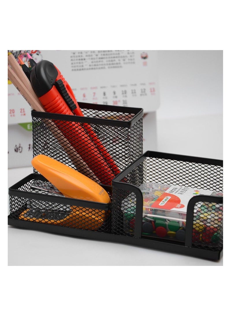 ديلي حامل قلم ديلي شبكي معدني باللون الأسود - Image 2