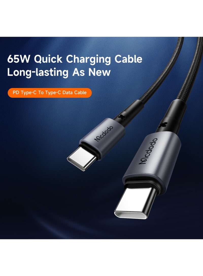 مكدودو Mcdodo كابل شحن سريع PD 65 واط (USB-C إلى C) بطول 1.5 متر - Image 2