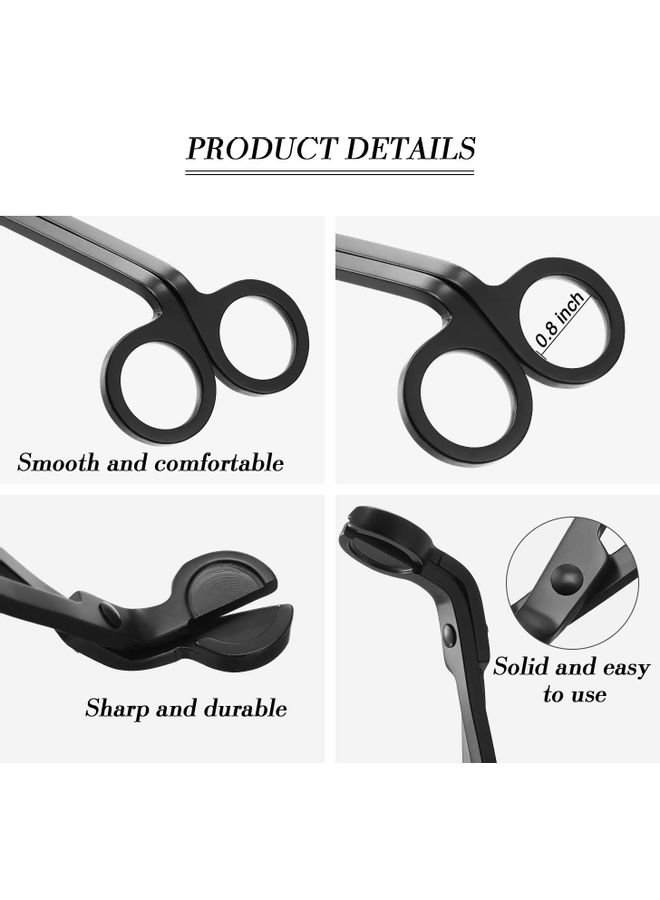 NIBEMINENT 2-Piece Candle Wick Trimmer Black - Image 3