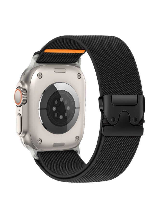 OLYSON Elastic Sport Band for Apple Watch Ultra 3/2/1 Bands 49mm 46mm 45mm 44mm Men Women, Adjustable Parachute Buckle Nylon Fabric Wristband for iWatch Series 11 10 SE 9 8 7 6 5 4 3 - Image 1