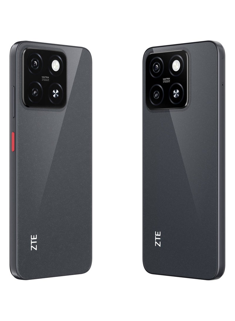 زد تي اي هاتف Blade A55 ثنائي الشريحة 4 جيجابايت + 8 جيجابايت رام 128 جيجابايت 4G أسود لامع - الإصدار الدولي - Image 3