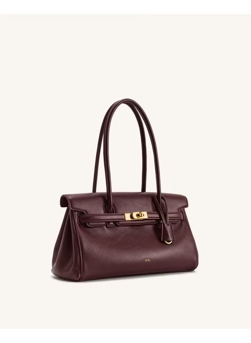 JW PEI Yara Handheld Single Shoulder for Women New Niche Design - Wine red - Image 2