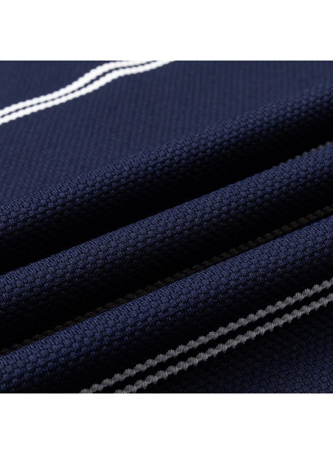 Tucano men's Long Sleeve Striped Polo Shirt - Versatile, Comfortable Business Casual Wear For Dad - Image 3