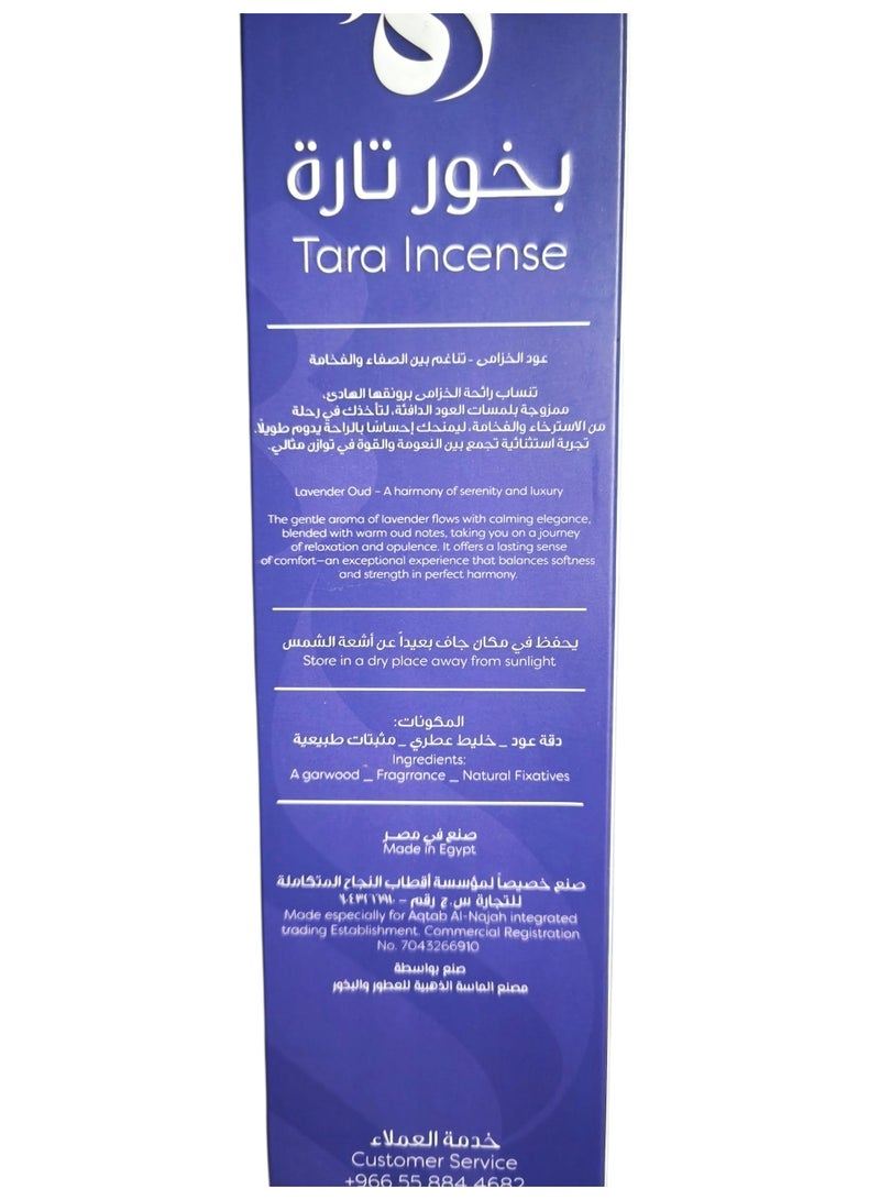 TARA Incense Lavender Oud Perfuming Upto 5 Hours 5 Sticks - Image 2