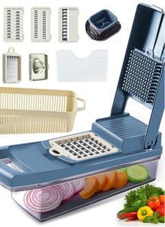 12 in 1 multi-function vegetable and fruit chopper, replaceable blade chopper, slicer set, suitable for home kitchen - pzsku/Z460F591933B04D08F4E0Z/45/_/1720425797/00c9fc21-5bd6-4087-8cde-e0afa86a79ec