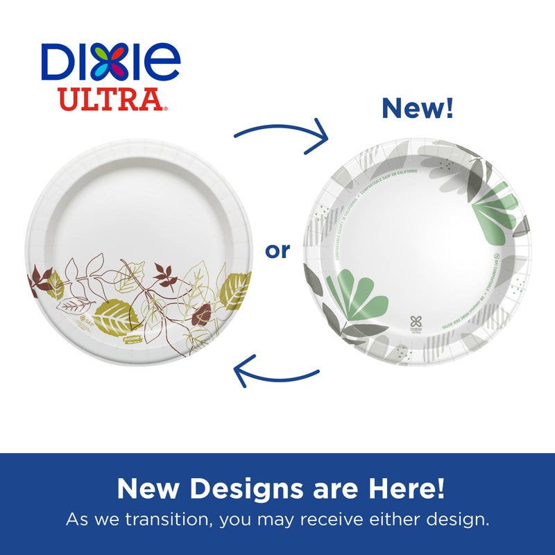 Georgia-Pacific Dixie Ultra 10 Inch Heavy-Weight Paper Plates By GP PRO, Pathways Botanical Design, 500 Count (125 Disposable Plates Per Pack, 4 Packs Per Case), SXP10PATH - Image 2