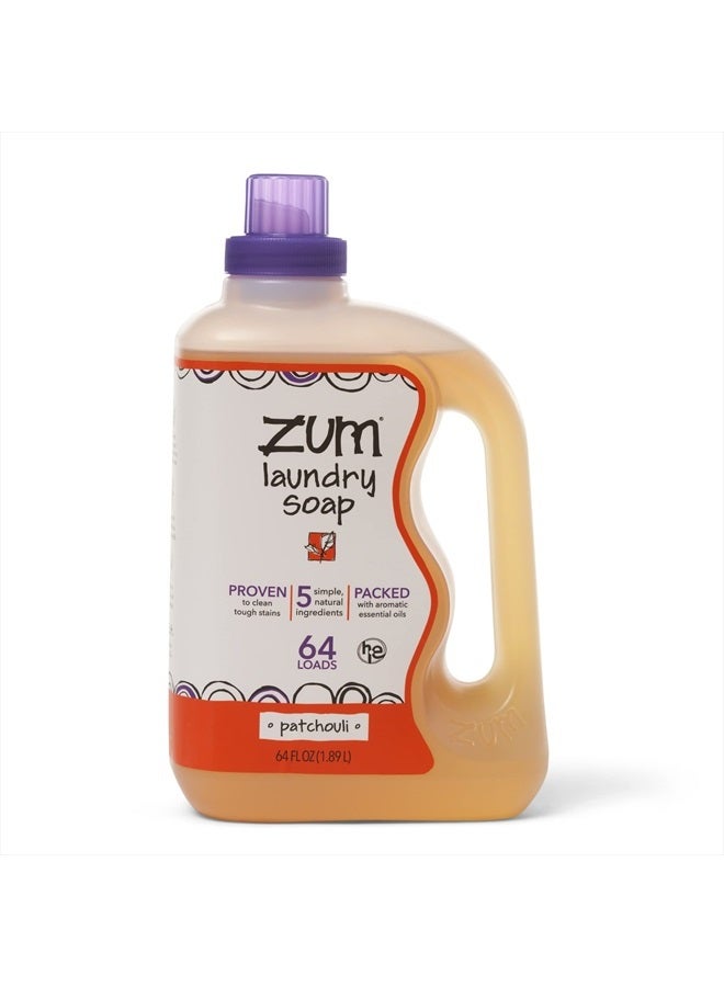 ZUM Clean Laundry Soap - Patchouli - 64 fl oz (Pack of 1) - Image 1