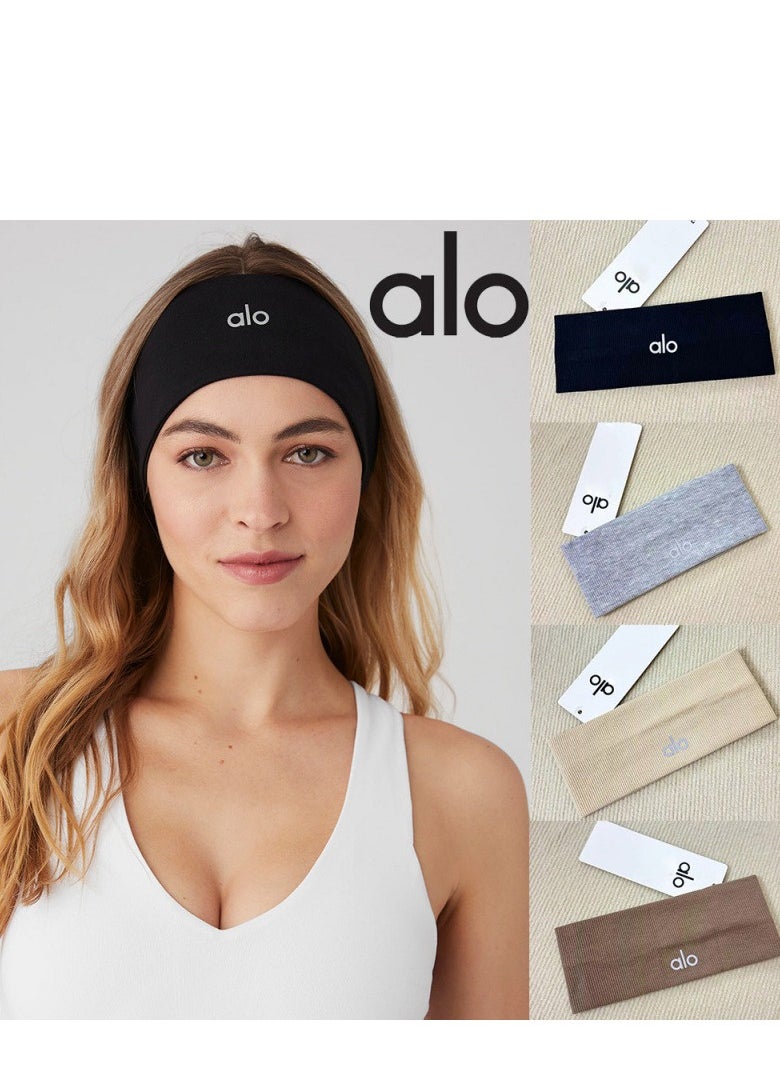 alo Running Hair Bands For Women, Girls' Sport Headbands, Sweat Bands for Sweat-Wicking, Soft Head Bands for Sports, Yoga  - Image 2