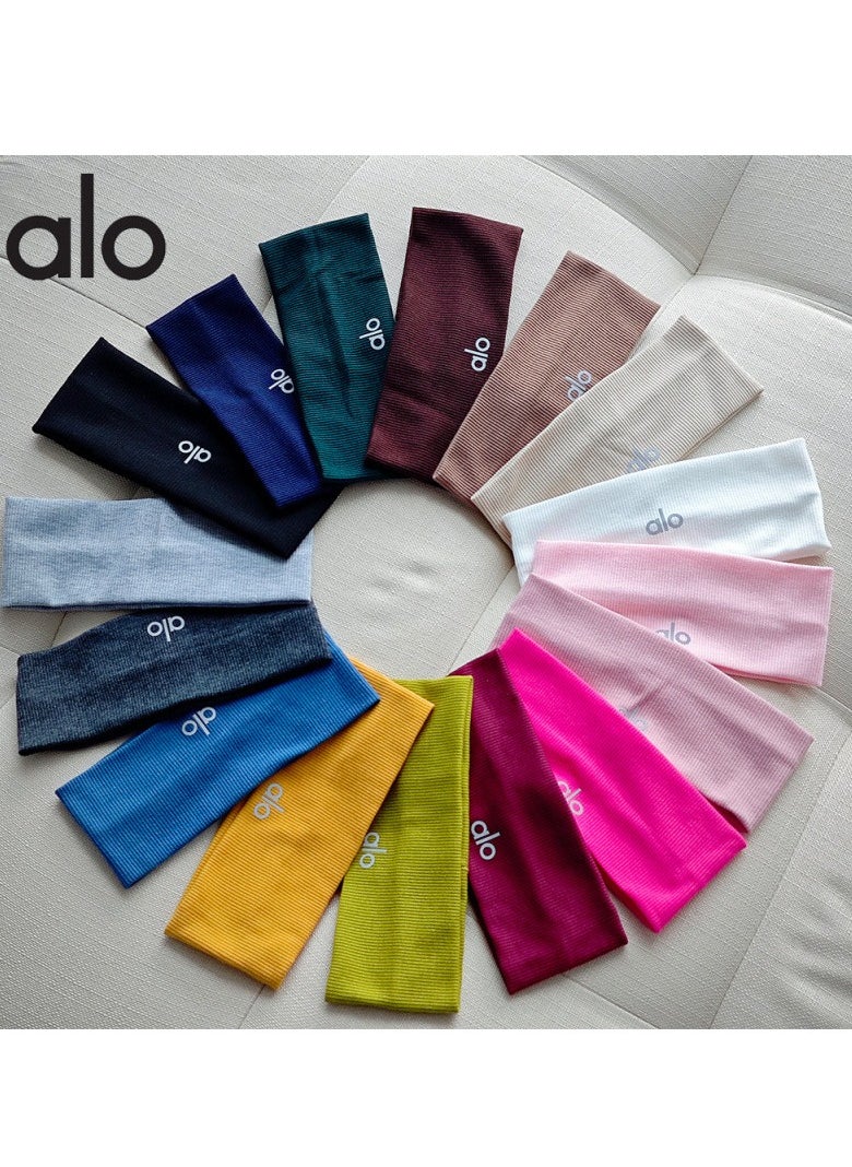 alo Running Hair Bands For Women, Girls' Sport Headbands, Sweat Bands for Sweat-Wicking, Soft Head Bands for Sports, Yoga  - Image 3