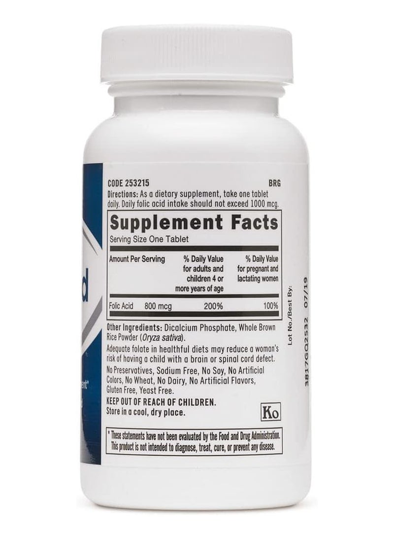 GNC Folic Acid 800 Mcg - Image 2