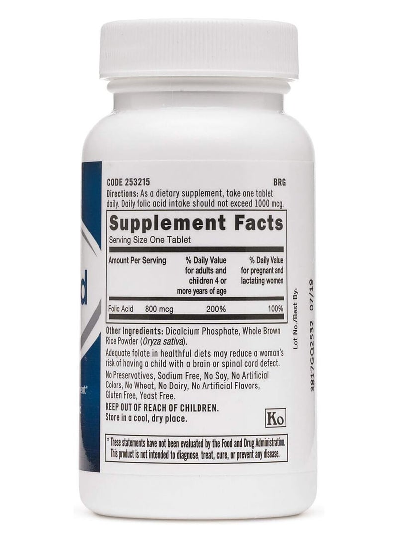 GNC Folic Acid 800 Mcg - Image 3