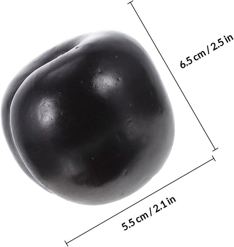 KALLORY Artificial Plum Simulation Decor, 8pcs Lifelike Faux Plums, Lightweight Foam Fruit for Home, Restaurant Display, and Photography Props - Image 2