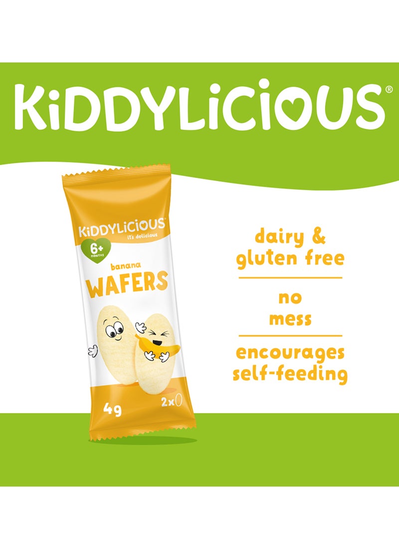 Kiddylicious رقائق الموز كيديليشس | وجبة خفيفة للأطفال خالية من الجلوتين والألبان | مناسبة من 6 أشهر فما فوق | عبوة ماكسي | 10x4غ - Image 2