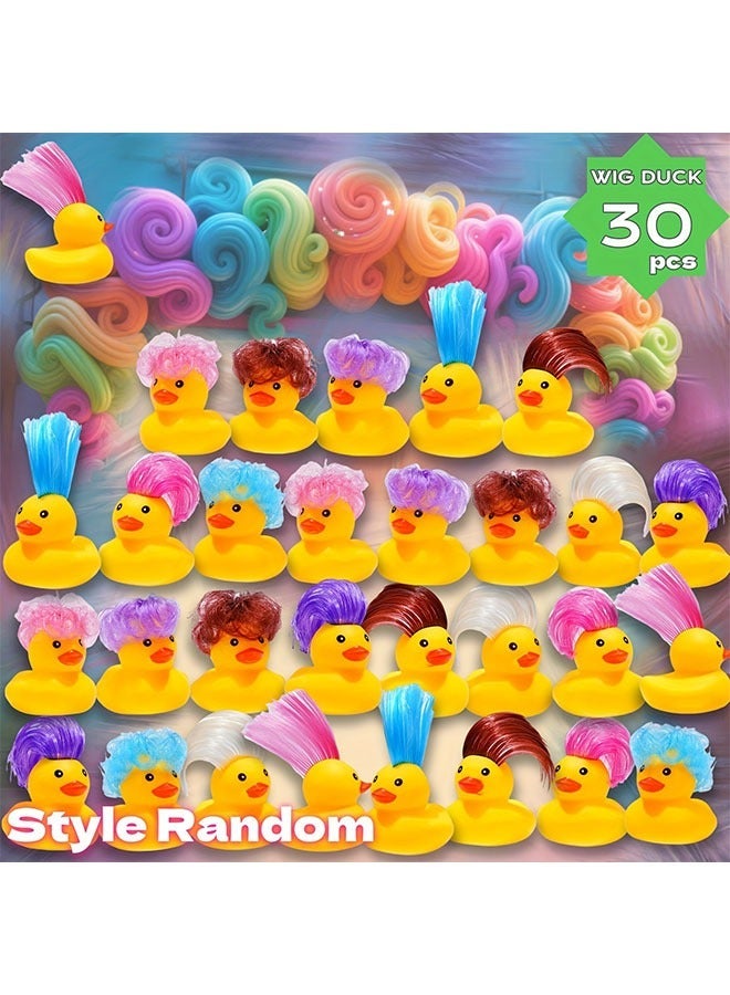 30 Pieces Of Water Play Yellow Duck Toys, With Accessories And Decorations Such As Hats, Scarves, Glasses, Etc - Image 1