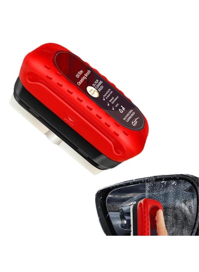 Car Windshield Cleaning Brush, Oil Removal  Anti-fog Brush, Car Windshield Oil Film Removal Tool, Wiper, Cleaner Remover, Car Wash Accessory, Automotive, Car Detailing Brushes, Car Cleaning Supplies - Image 1