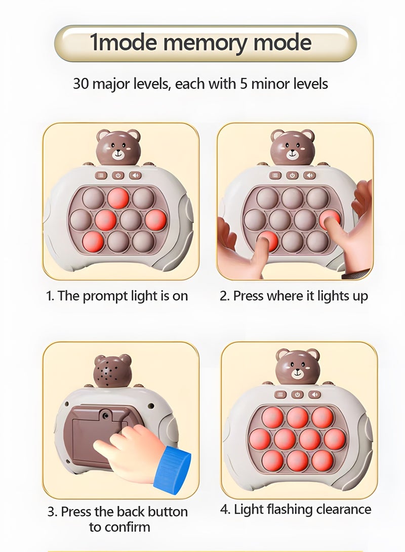 GROIC Pop Pro Toy Fidget Kids Games Toys,Handheld Fidget Games for Kids,Autism Sensory Toys Travel Games for Kids,Handheld Gaming Console,Stem Toys - Image 5